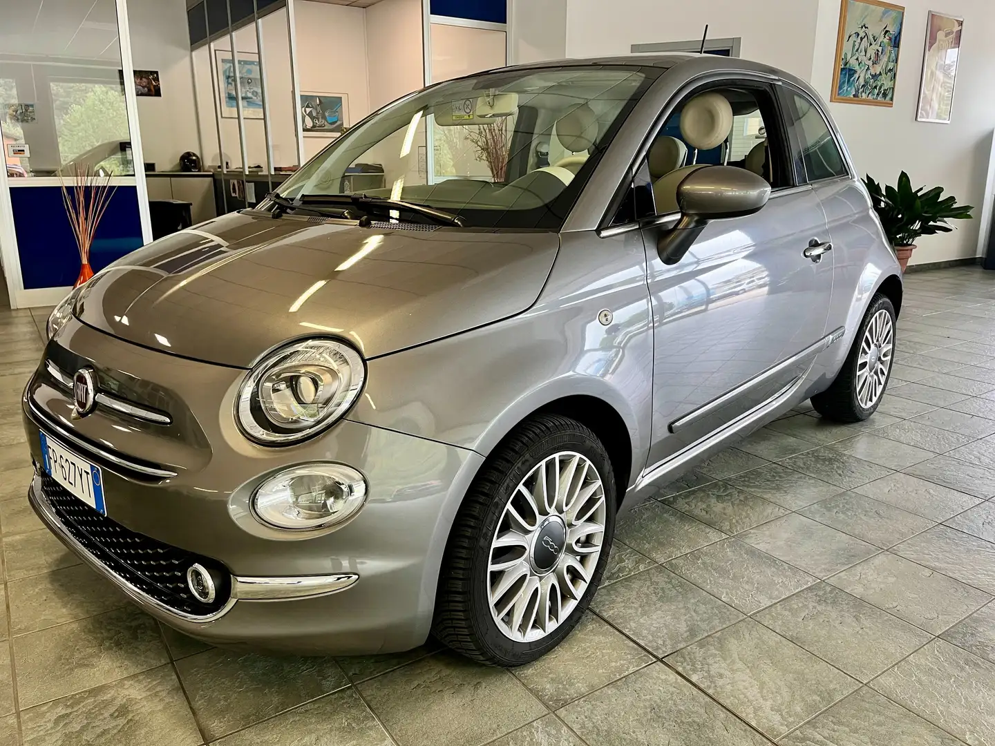 Fiat 500 1.2 Lounge Mirror 69cv Gris - 2