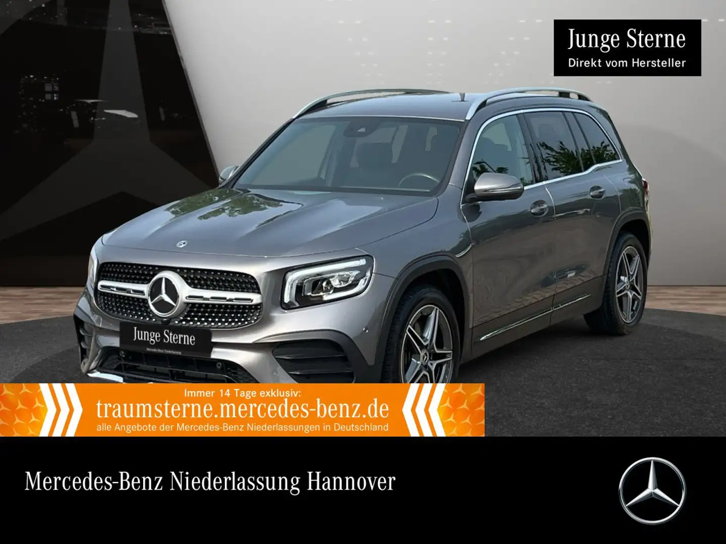 Mercedes-Benz GLB 220 d 4M AMG+AHK+LED+KAMERA+TOTW+8G Grau - 1