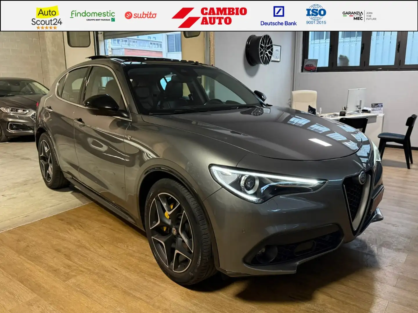Alfa Romeo Stelvio IVA ESPOSTA Q4 Ti 210cv auto TETTO APRIBILE Grijs - 1