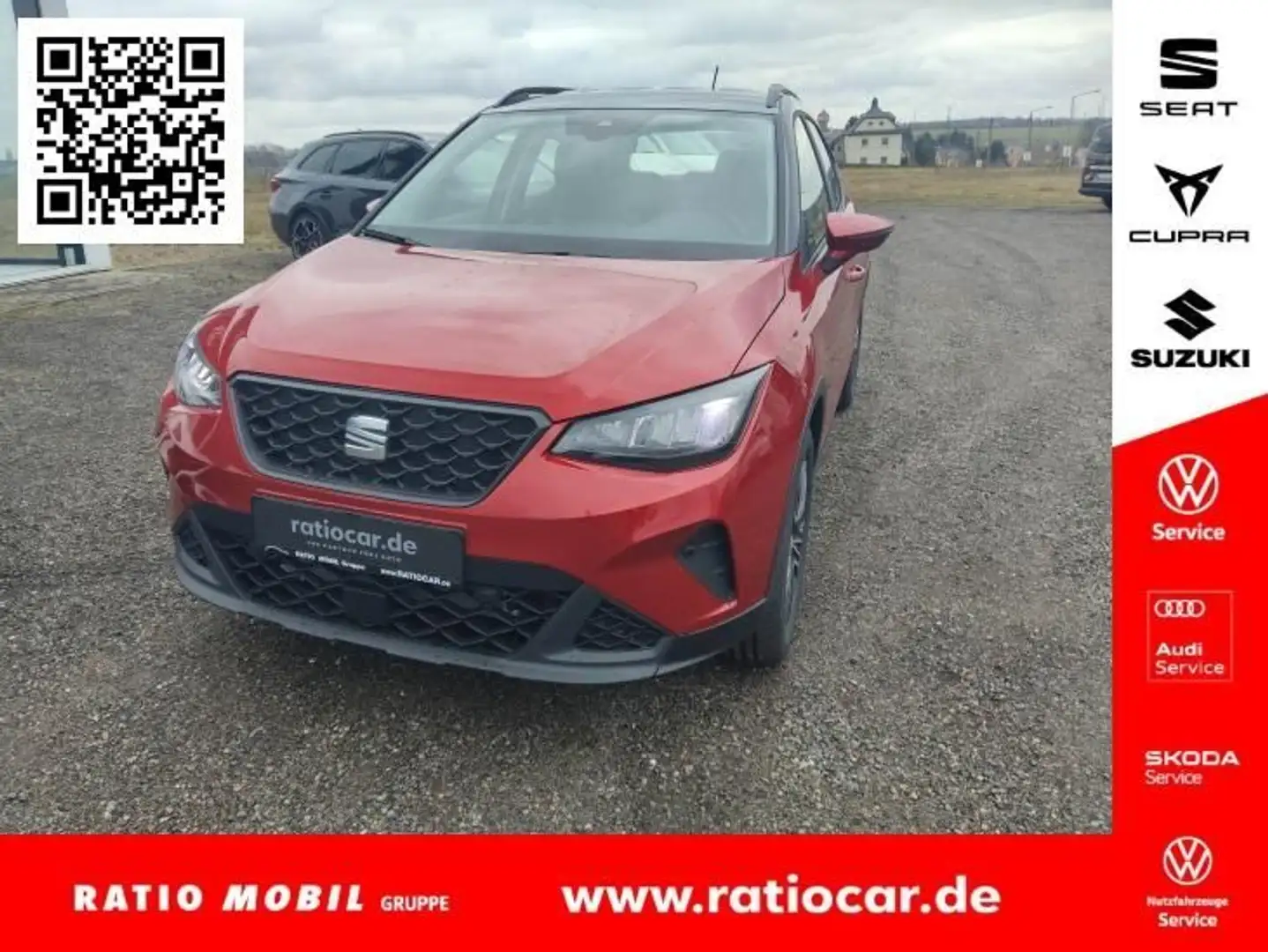 SEAT Arona ARONA STYLE EDITION 1.0 TSI DSG SITZH. EINPARKH. Rouge - 1