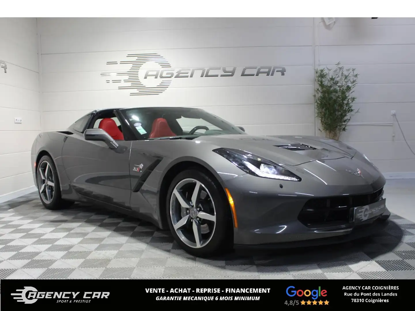 Chevrolet Corvette C7 Stingray V8 - 466 cv - Faible Kilométrage Серый - 1