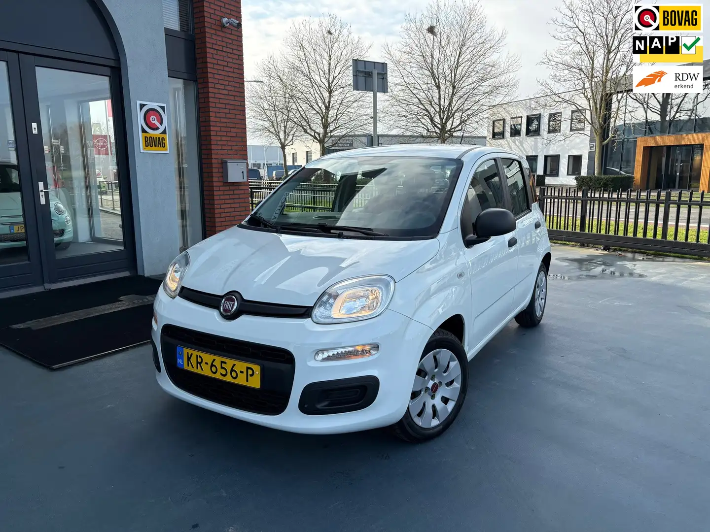 Fiat Panda 1.2 Popstar AIRCO HOGE INSTAP Blanc - 1