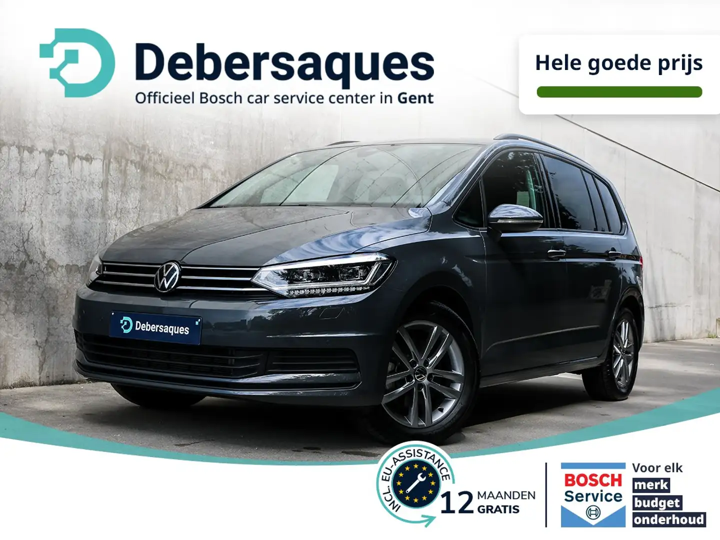 Volkswagen Touran 1.5 TSI / 7ZIT / APP / PSENS +CAM / TREKHAAK Noir - 1
