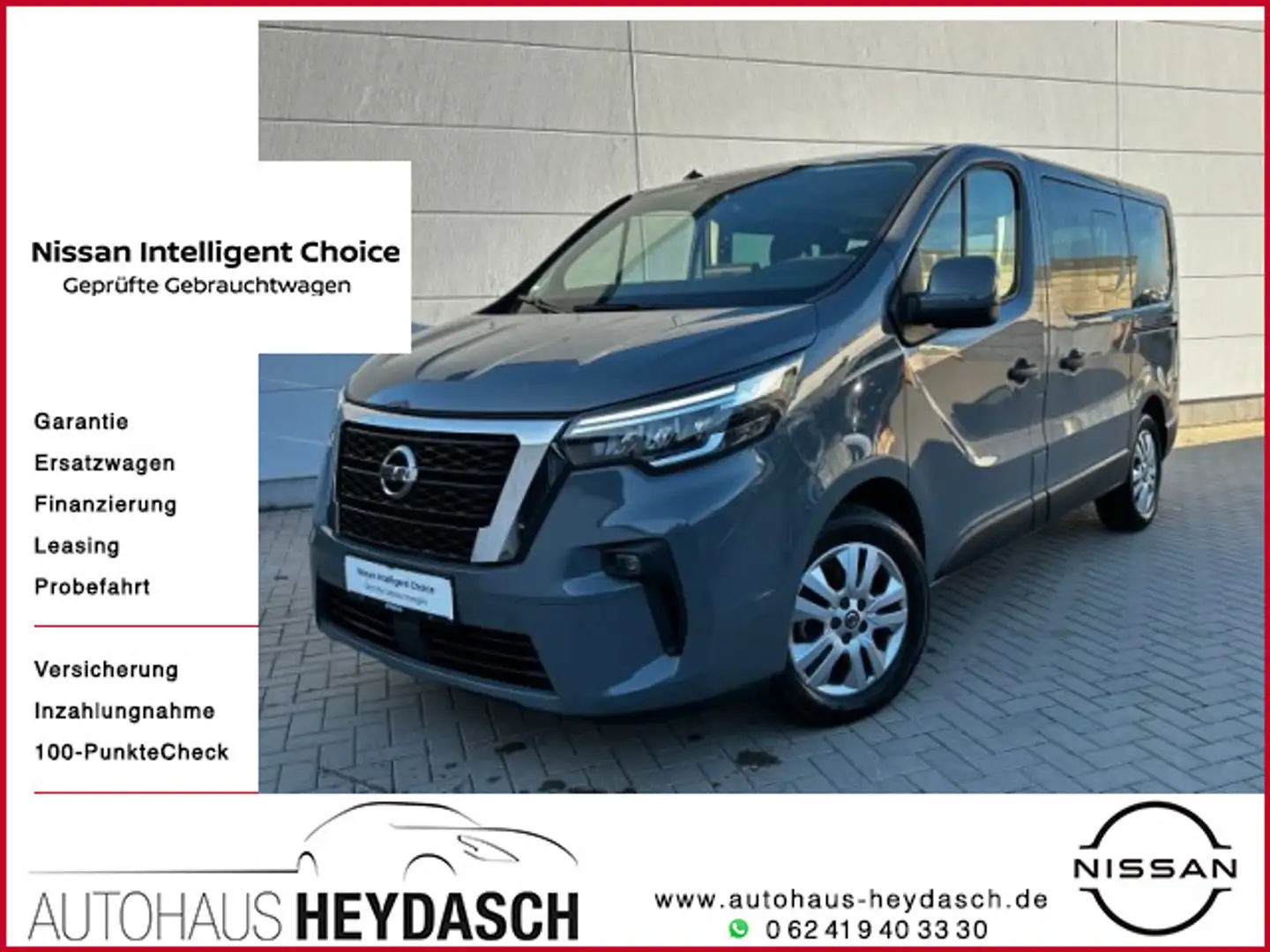 Nissan Primastar Tekna 8-Sitze*AUTOMATIK*inkl.Hundebox* Grau - 1