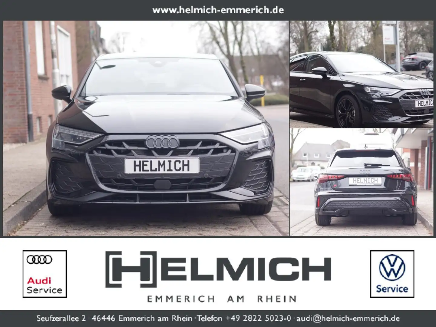 Audi A3 Sportback 1.5 TFSi S-Tronic S-Line Navi LED Noir - 1