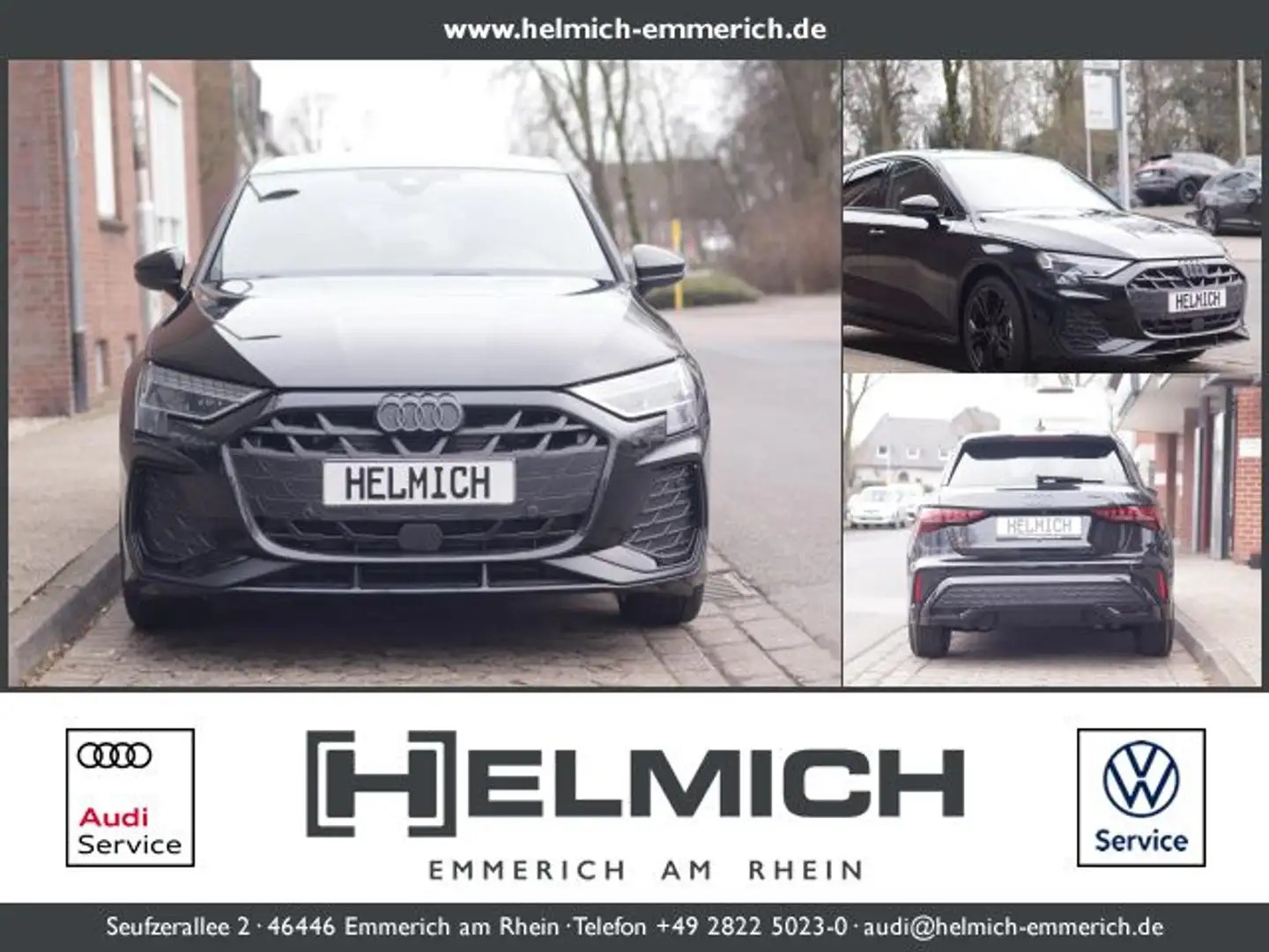 Audi A3 Sportback 1.5 TFSi S-Tronic S-Line Navi LED Negro - 1
