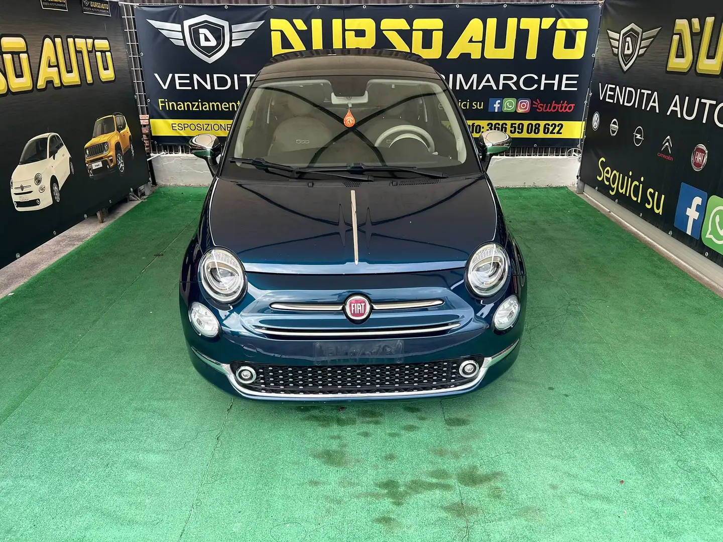 Fiat 500C 500C 1.2 Mirror 69cv my18 Blu/Azzurro - 1