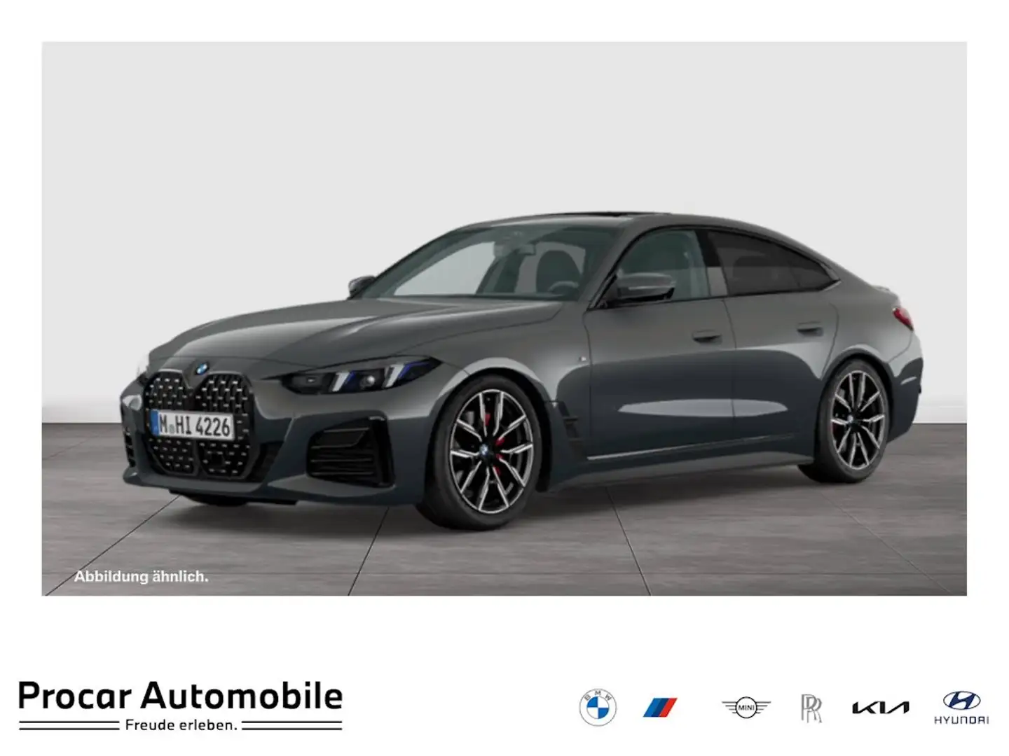 BMW 430 i xDrive M Sport ACC 360°KAM RFK NAVI LED LM Grau - 1
