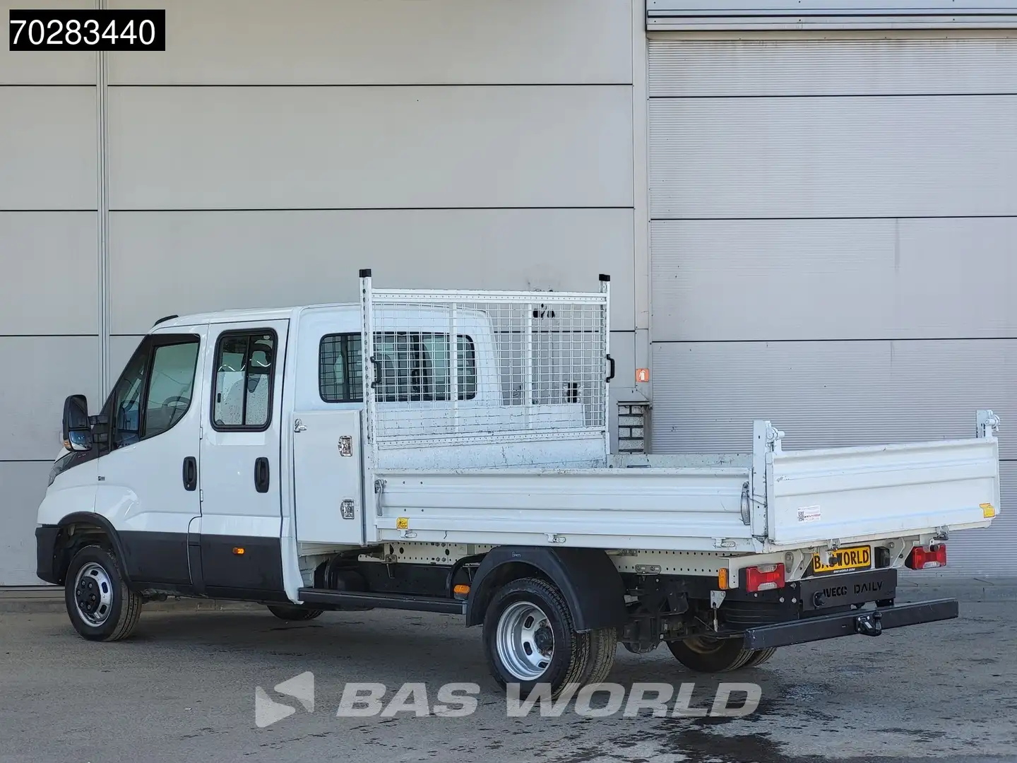 Iveco Daily 35C16 3.0L Open Laadbak Dubbel Cabine met Kist 3,5 Wit - 2