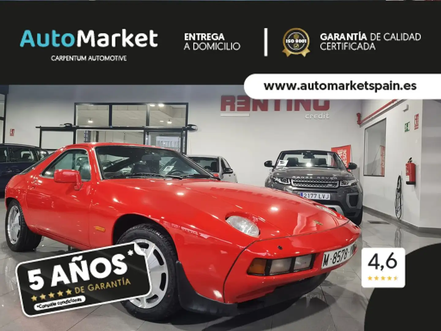 Porsche 928 4.5 MANUAL Rouge - 1