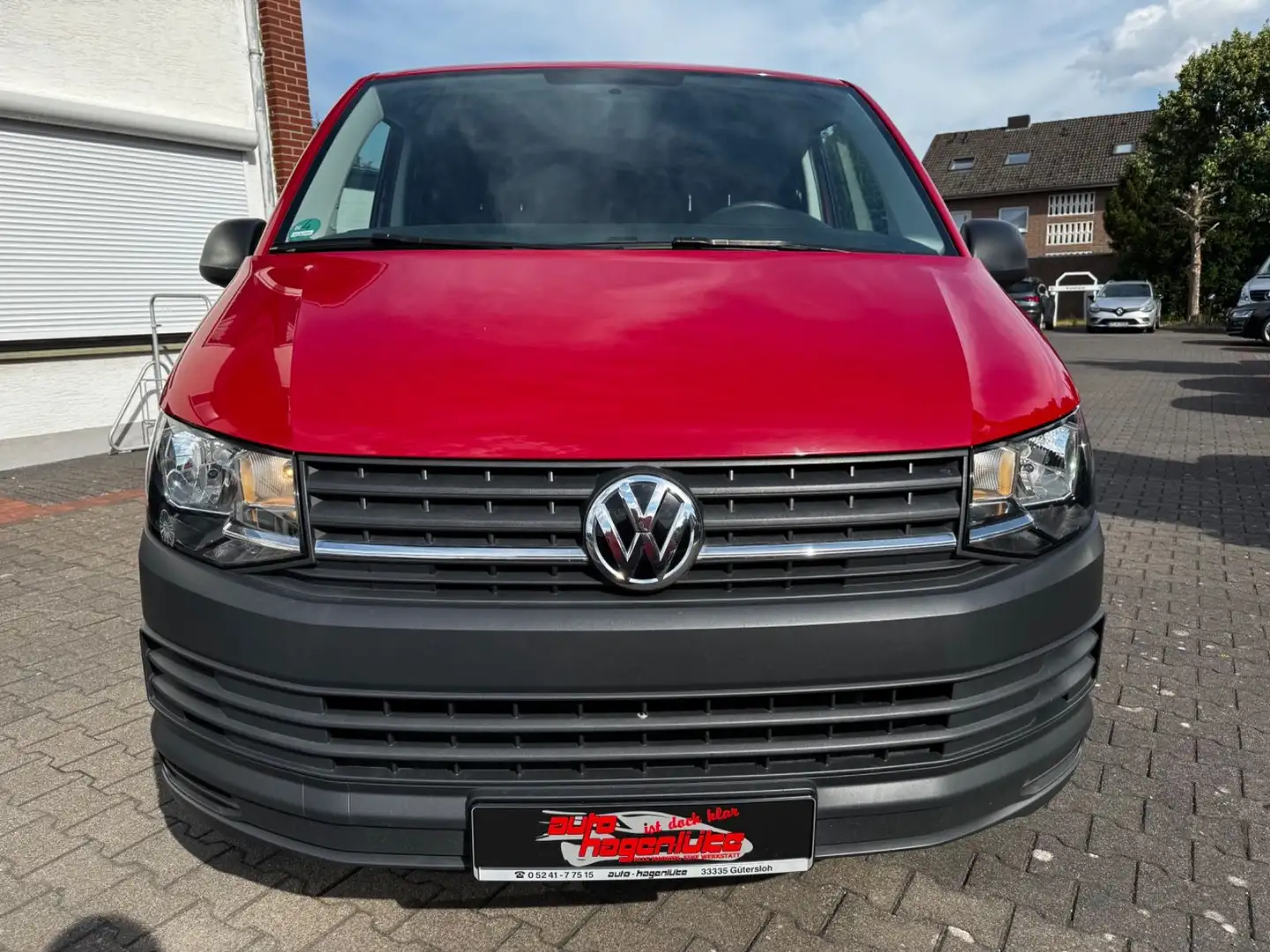 Volkswagen T6 Transporter Kasten Klima Navi Kamera Sortimo Rot - 2