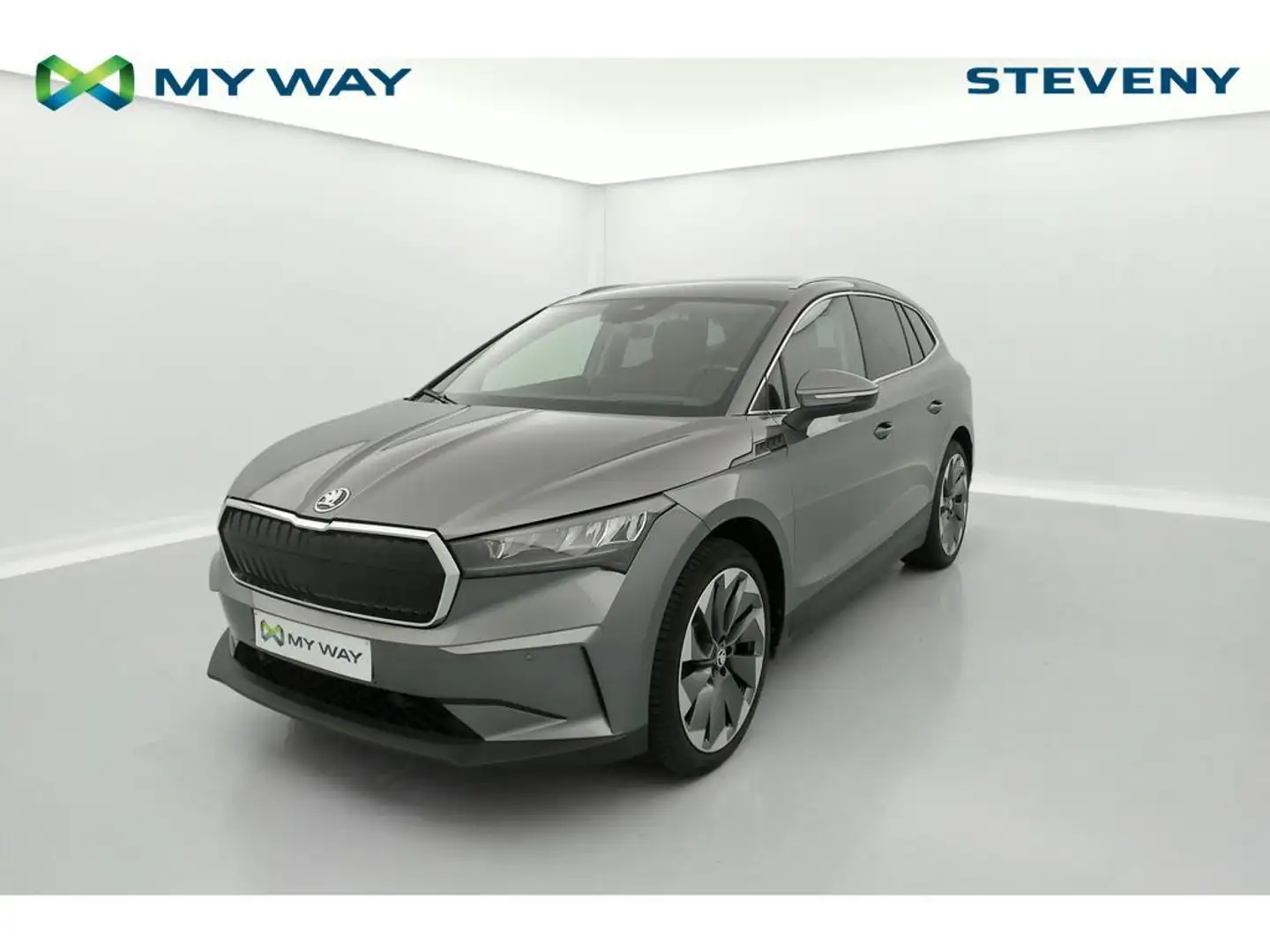 Skoda Enyaq Enyaq iV Sportline 80 82 kWh 150 kW 1° gearbox Grijs - 1