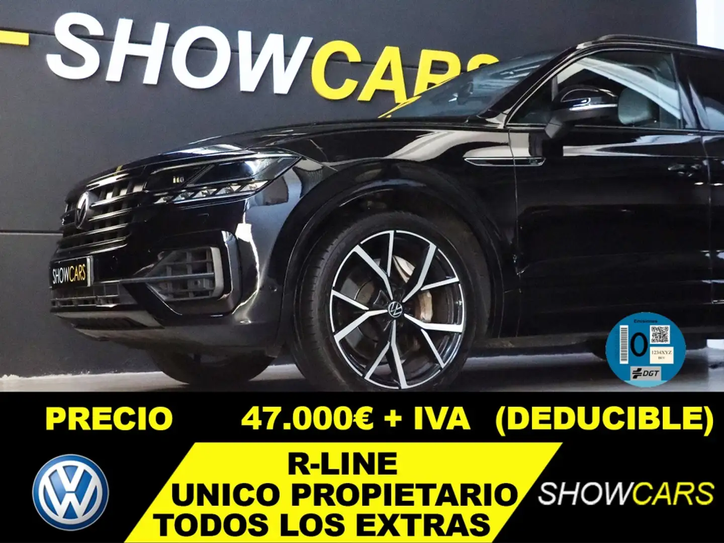 Volkswagen Touareg 3.0TSI V6 R 4Motion Tiptronic Zwart - 1