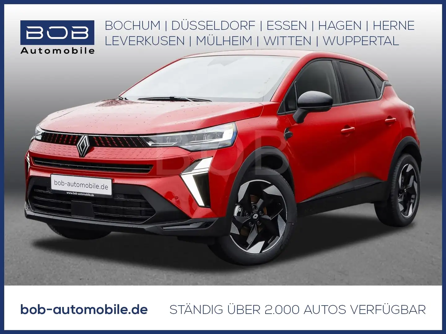 Renault Captur Techno Mild Hybrid 160 EDC Nav-P Winter-P Rouge - 1