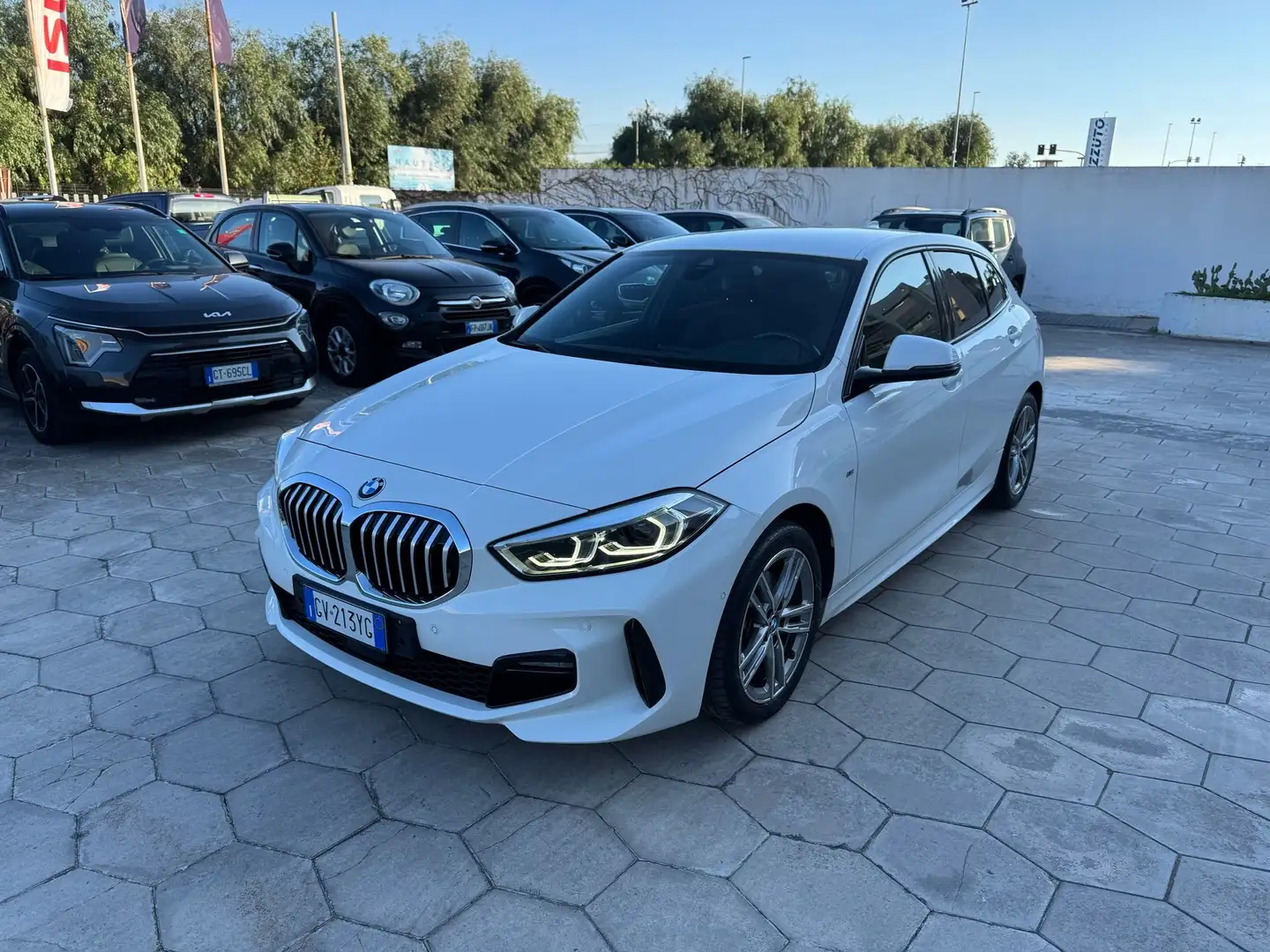 BMW 118 118d Msport Exterior auto Bianco - 1