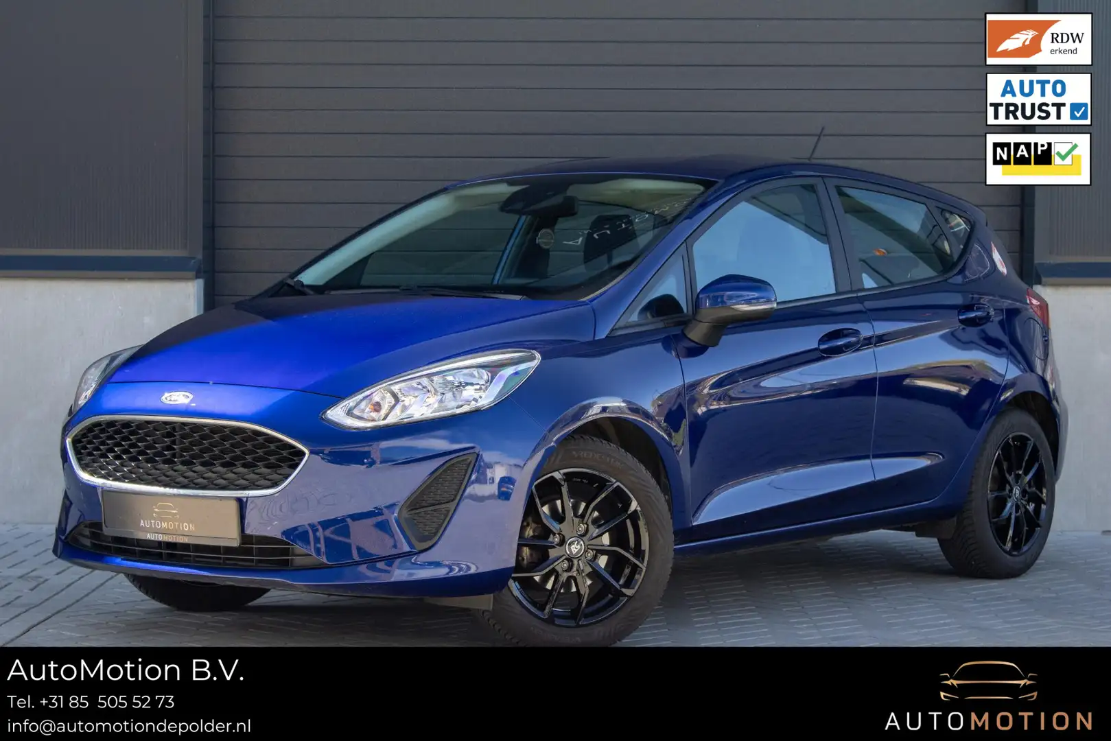 Ford Fiesta 1.1 Trend Cruise control parkeersensor carplay Blauw - 1