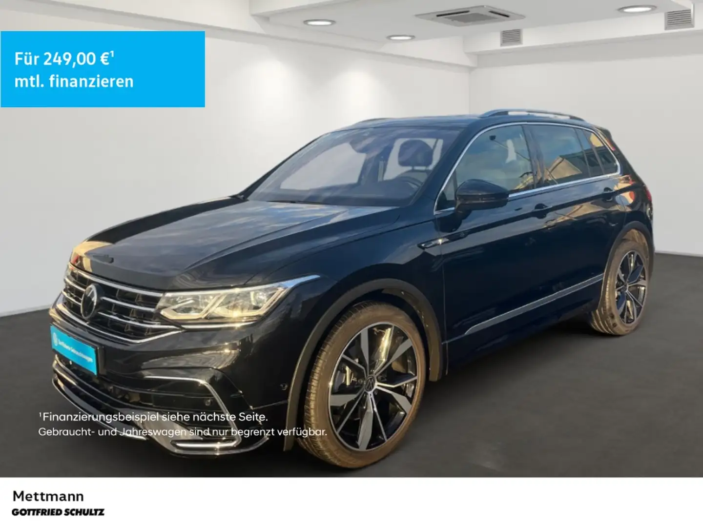Volkswagen Tiguan 2.0 TSI R-line 4M LED NAVI PANO AHK Zwart - 1