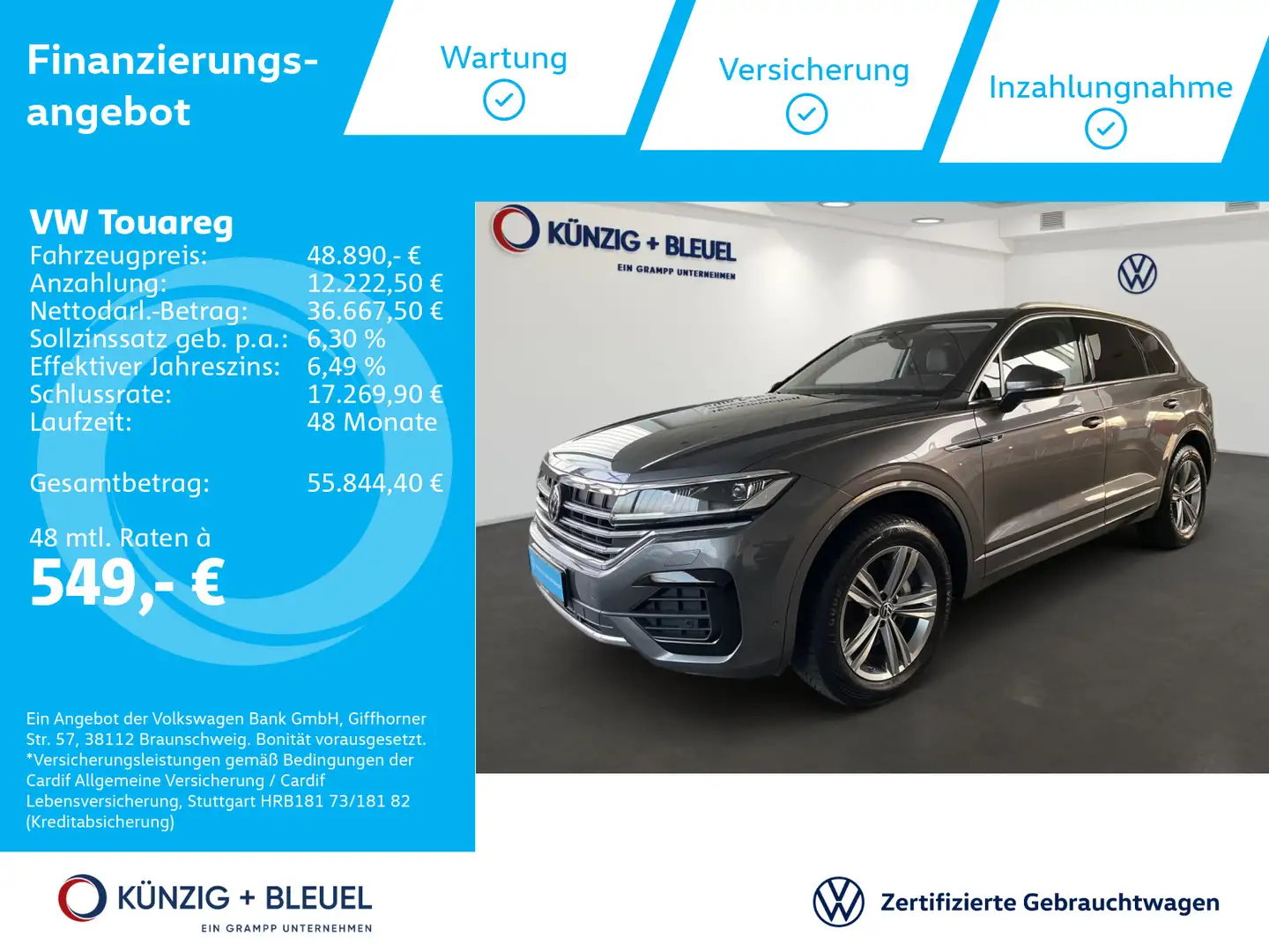 Volkswagen Touareg Elegance 3.0TDI +R-LINE+AHK+LUFT+ Gri - 1