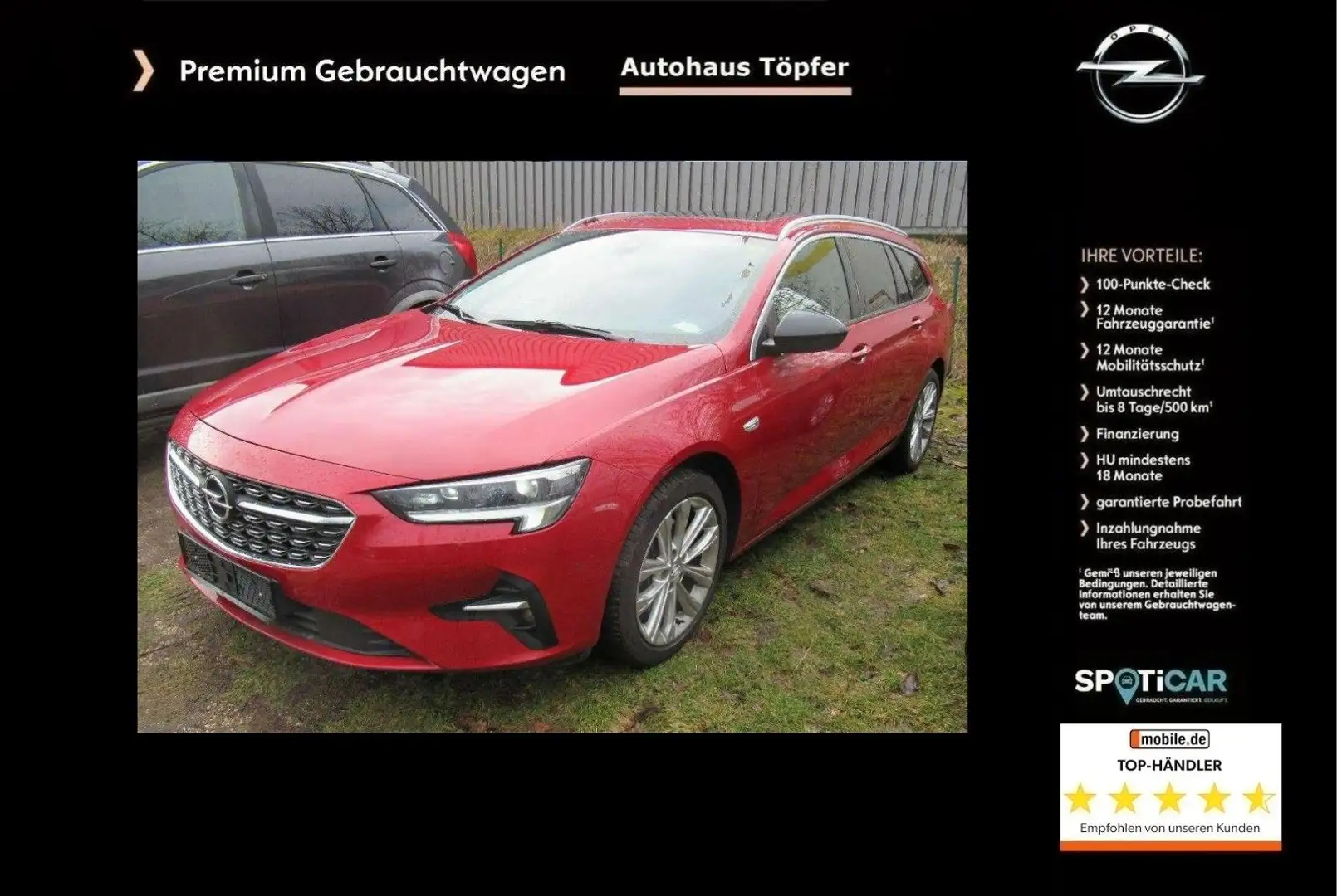 Opel Insignia B ST"Business Elegance"/1Hand/Motor NEU Red - 1