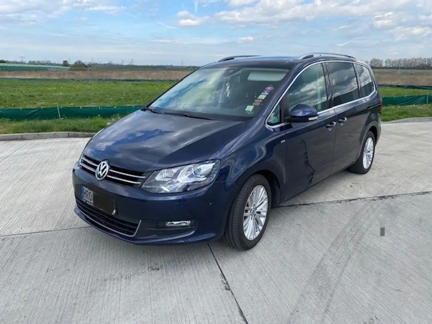 Volkswagen Sharan 2.0 TDI DSG,AHK,Standheizung,elektrSchiebetüren Blau - 2