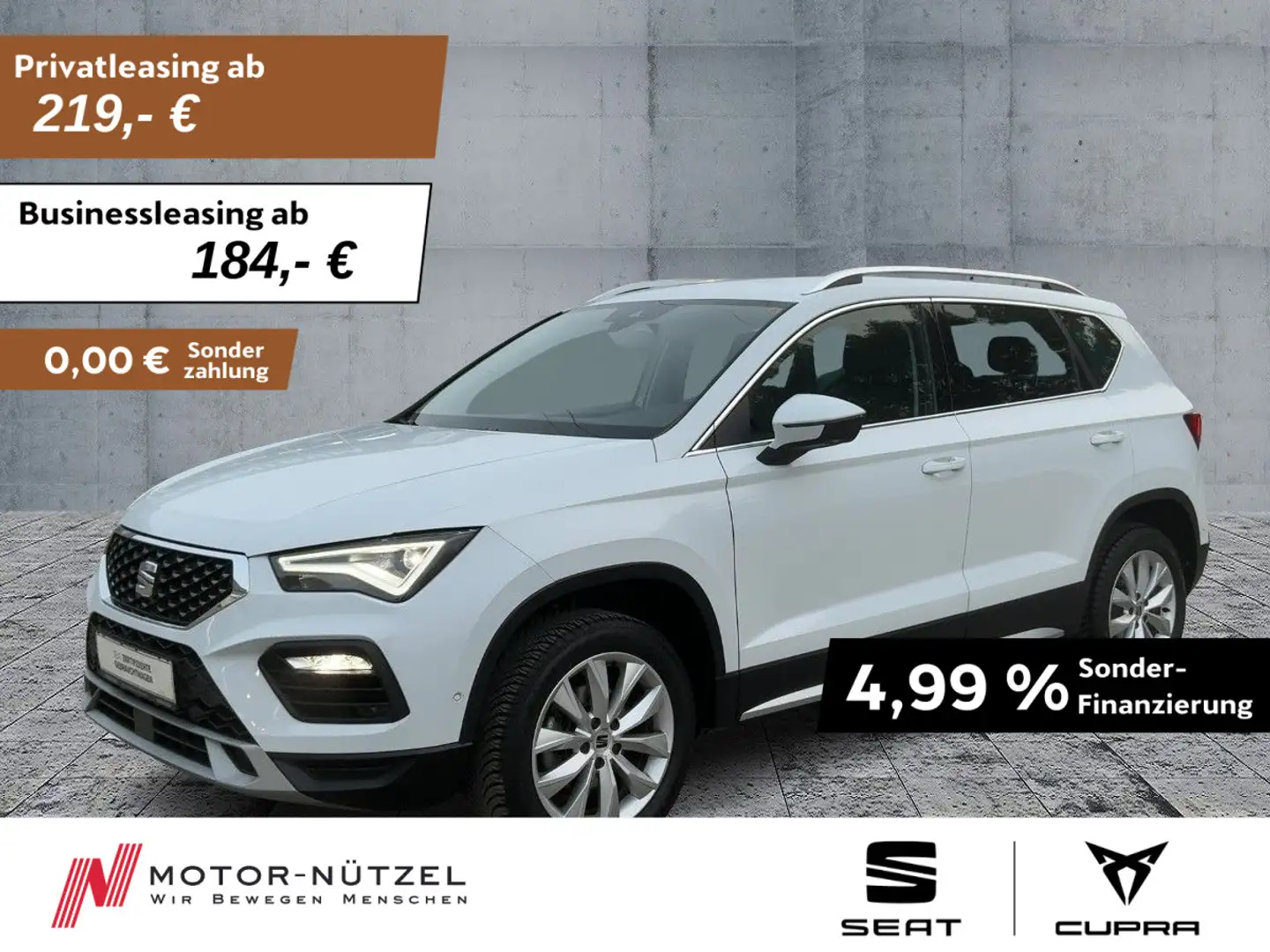 SEAT Ateca 1.5 TSI DSG XPERIENCE LED+NAVI+ACC+AHK+SHZ Weiß - 1