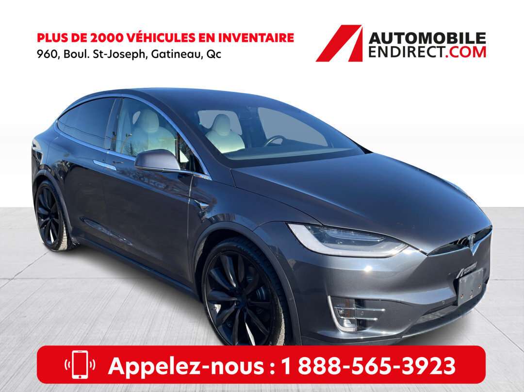 2021 Tesla Model X Long Range Plus Cuir Toit Vitré Mags 22 GPS Sièges