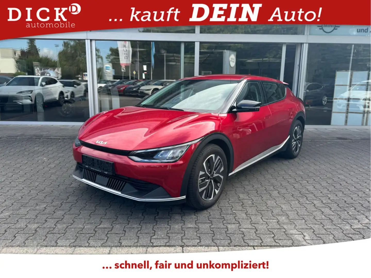 Kia EV6 2WD NAVI+LED+SHZ+KAMERA+DAB+ACC+19+WP Roşu - 1