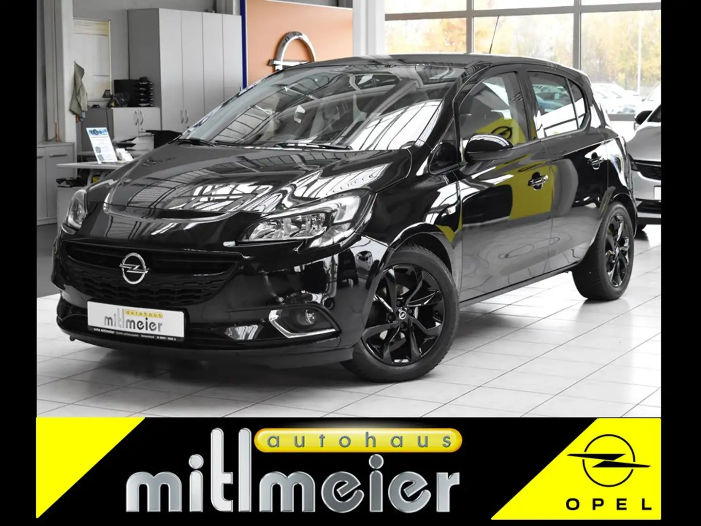 Opel Corsa E 1.4 66kW Color Edition SHZ PDC ALU Klima Schwarz - 1