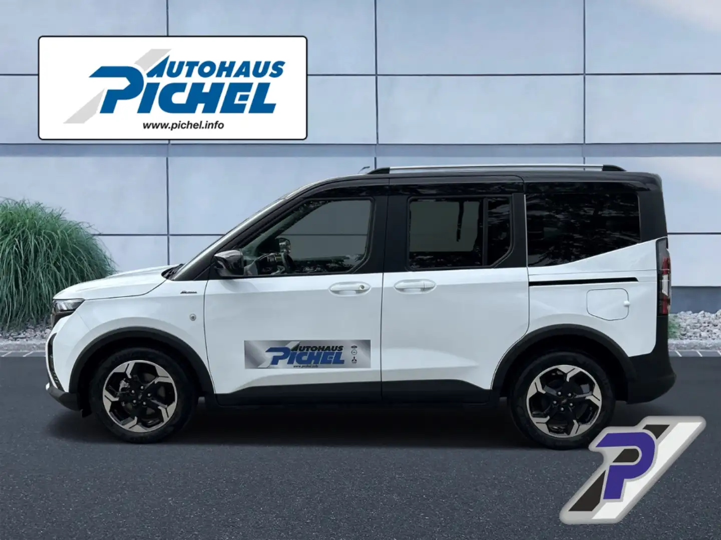 Ford Tourneo Courier Active KLIMAAUTOMATIK+WINTER-PAKET 2+DACH IN KONTR Weiß - 2