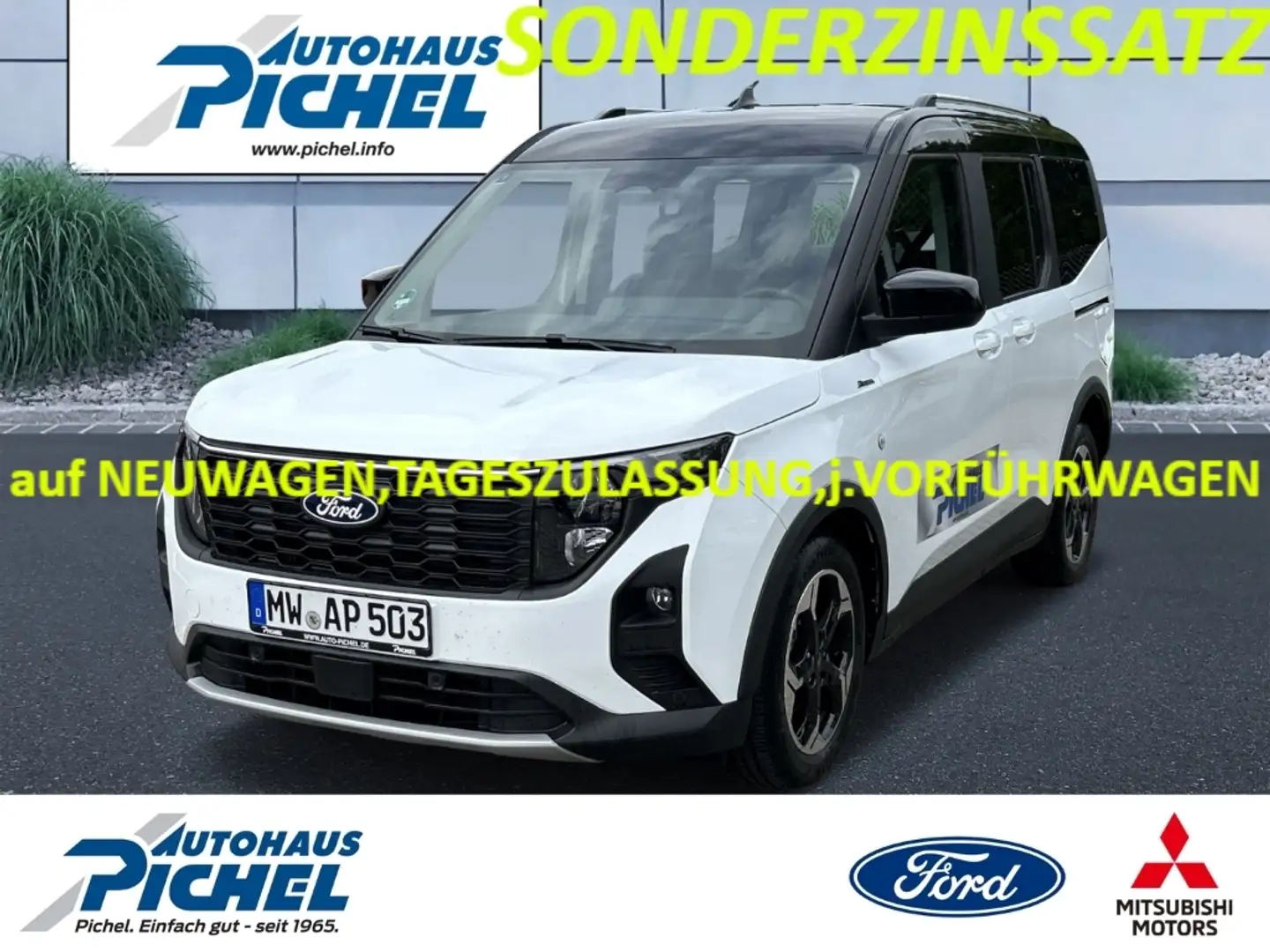 Ford Tourneo Courier Active KLIMAAUTOMATIK+WINTER-PAKET 2+DACH IN KONTR Weiß - 1