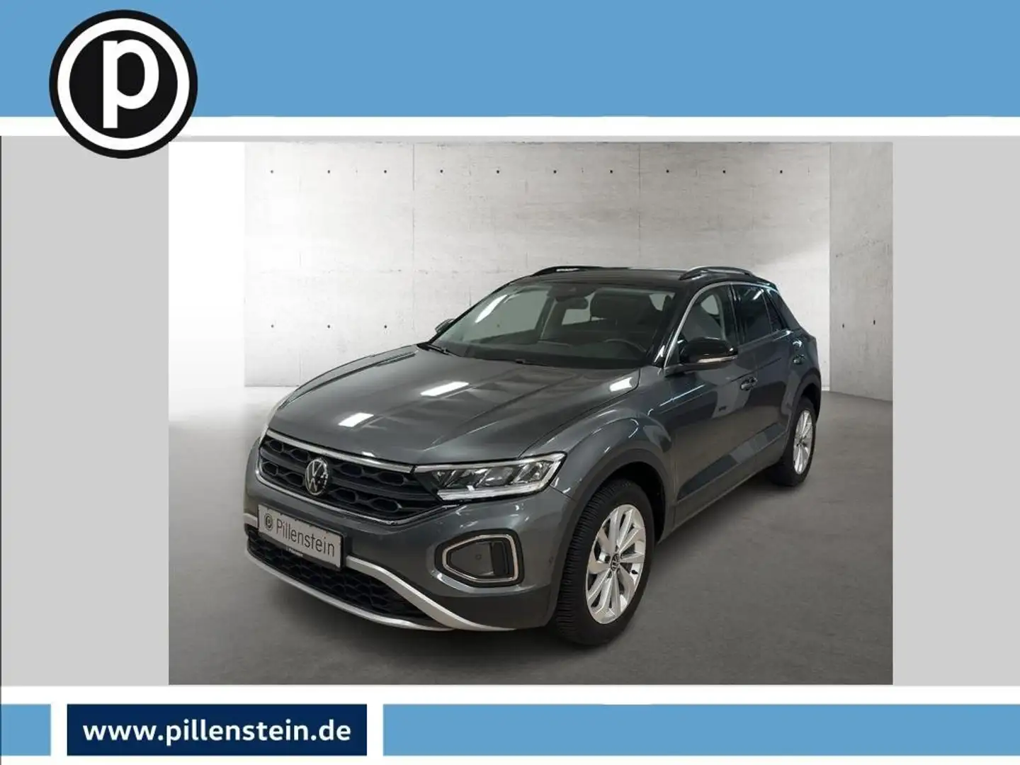 Volkswagen T-Roc LIFE 1.0 TSI LANE-ASSIST LED SHZ Gris - 1
