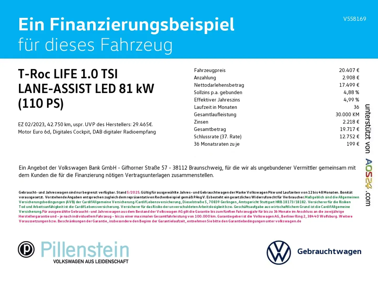Volkswagen T-Roc LIFE 1.0 TSI LANE-ASSIST LED SHZ Gris - 2