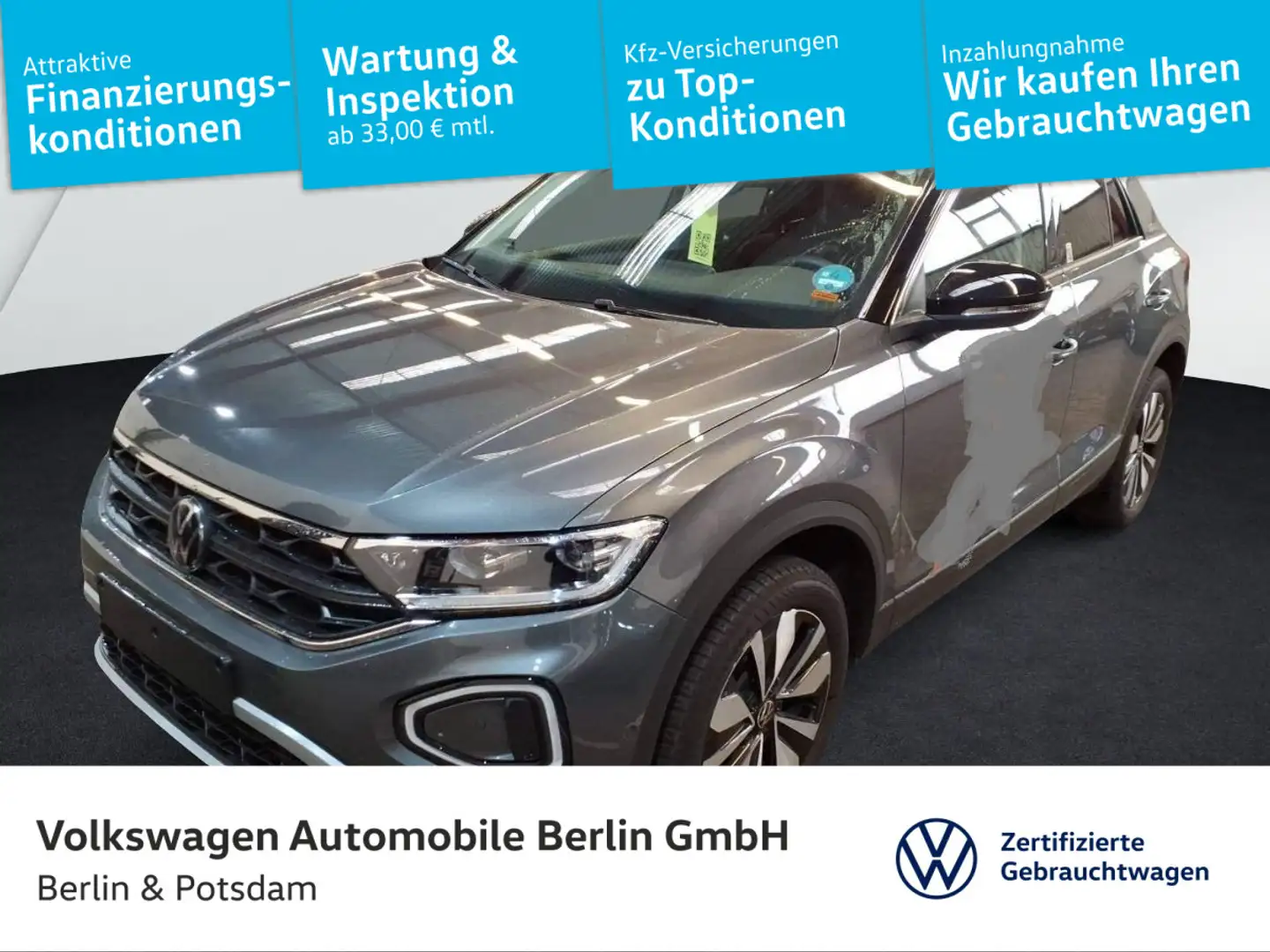 Volkswagen T-Roc 2.0TDI DSG GOAL NAVI AHK LED KAMERA Gris - 1