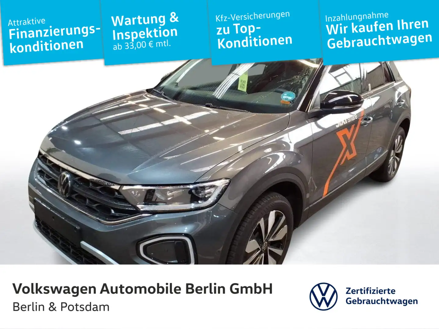Volkswagen T-Roc 2.0TDI DSG GOAL NAVI AHK LED KAMERA Grau - 1