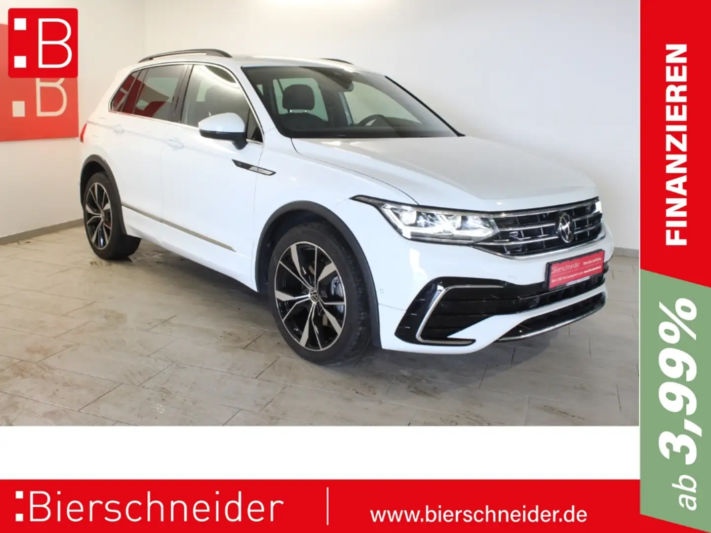 Volkswagen Tiguan 2.0 TDI DSG 4Mo. 2x RLine 20 AHK STAND Weiß - 1