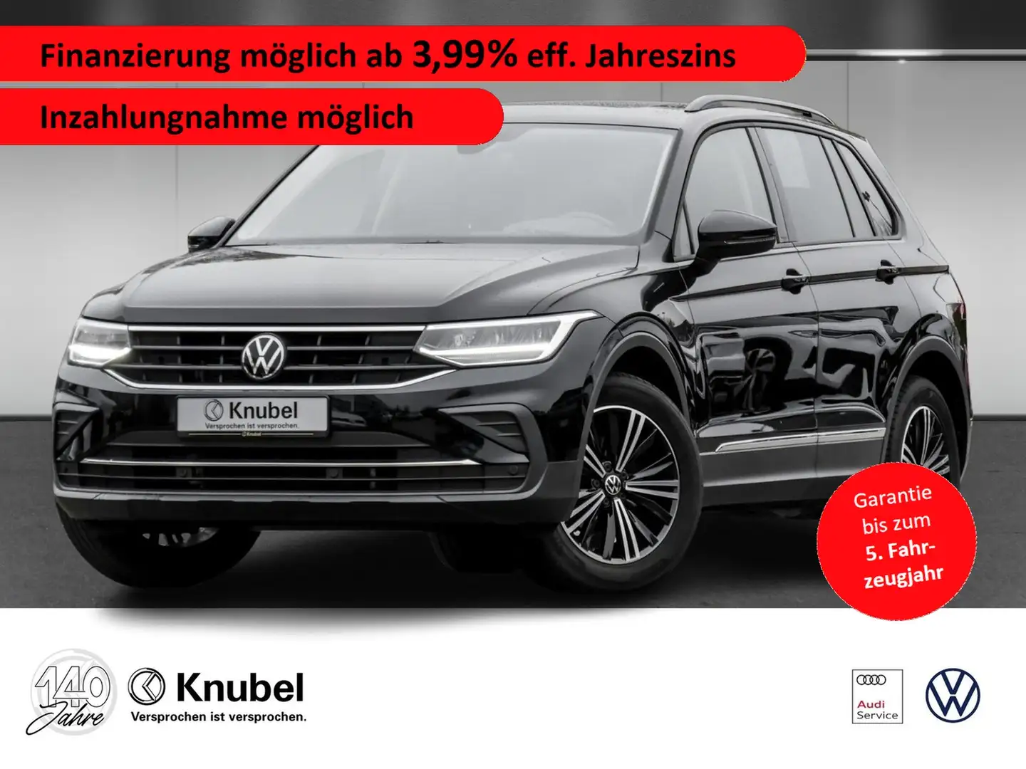 Volkswagen Tiguan Life 1.5 TSI DSG LED NaviPro Pano ACC RKamera Zwart - 1