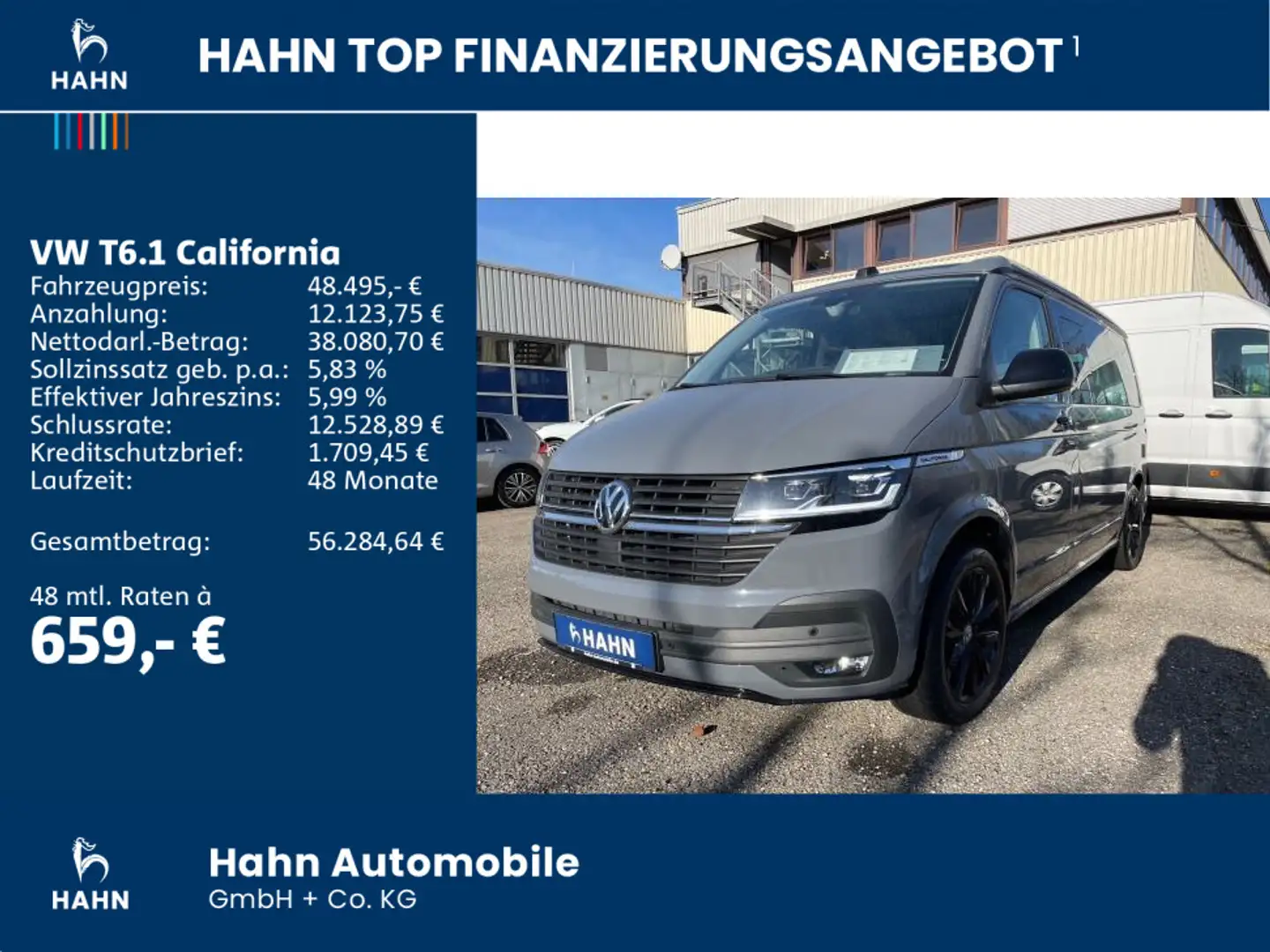 Volkswagen T6.1 California Beach Tour Edition 2.0TDI DSG AH Grau - 2