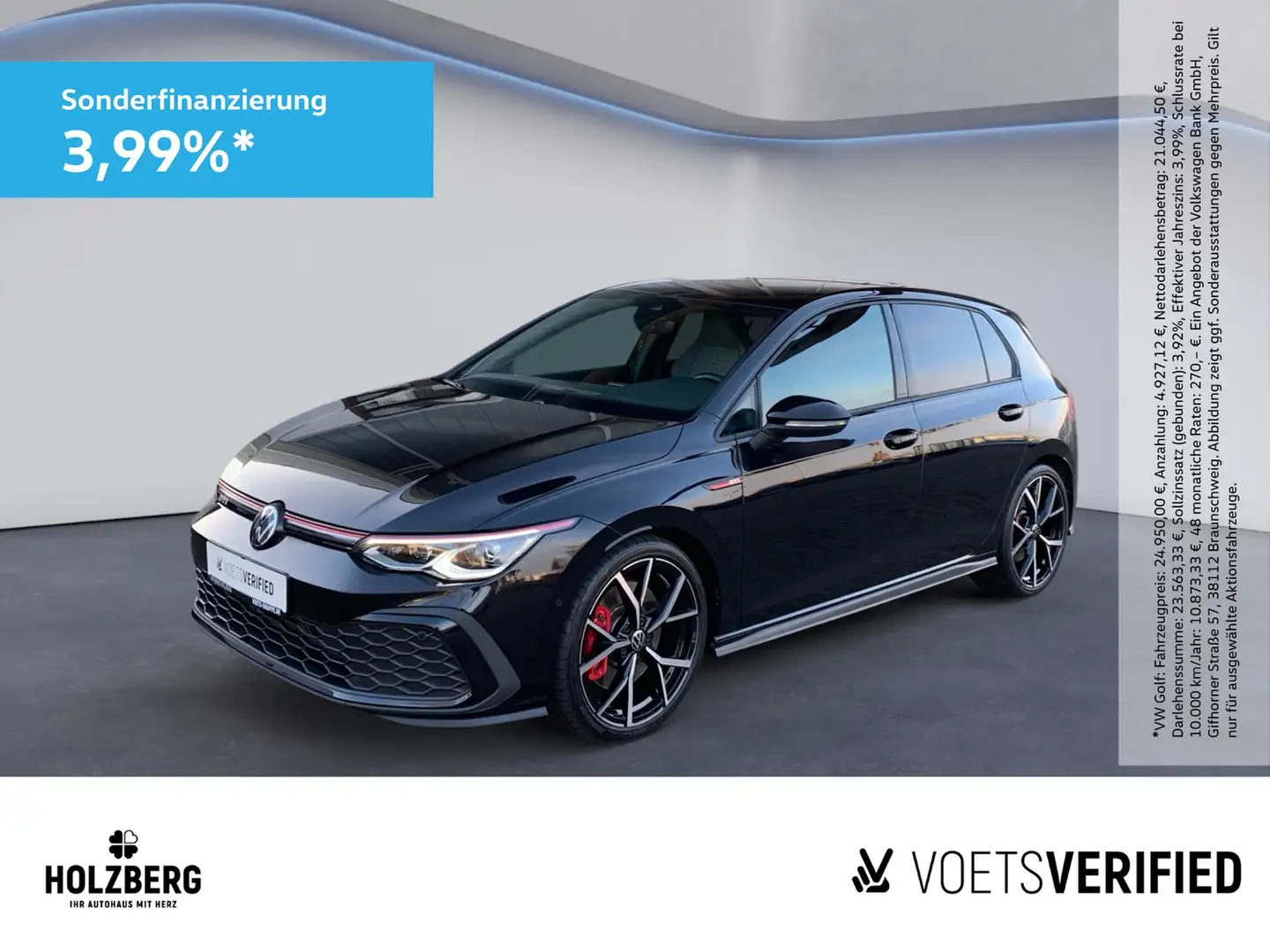 Volkswagen Golf 2.0 TSI GTI MATRIX+H&K+LEDER Schwarz - 1