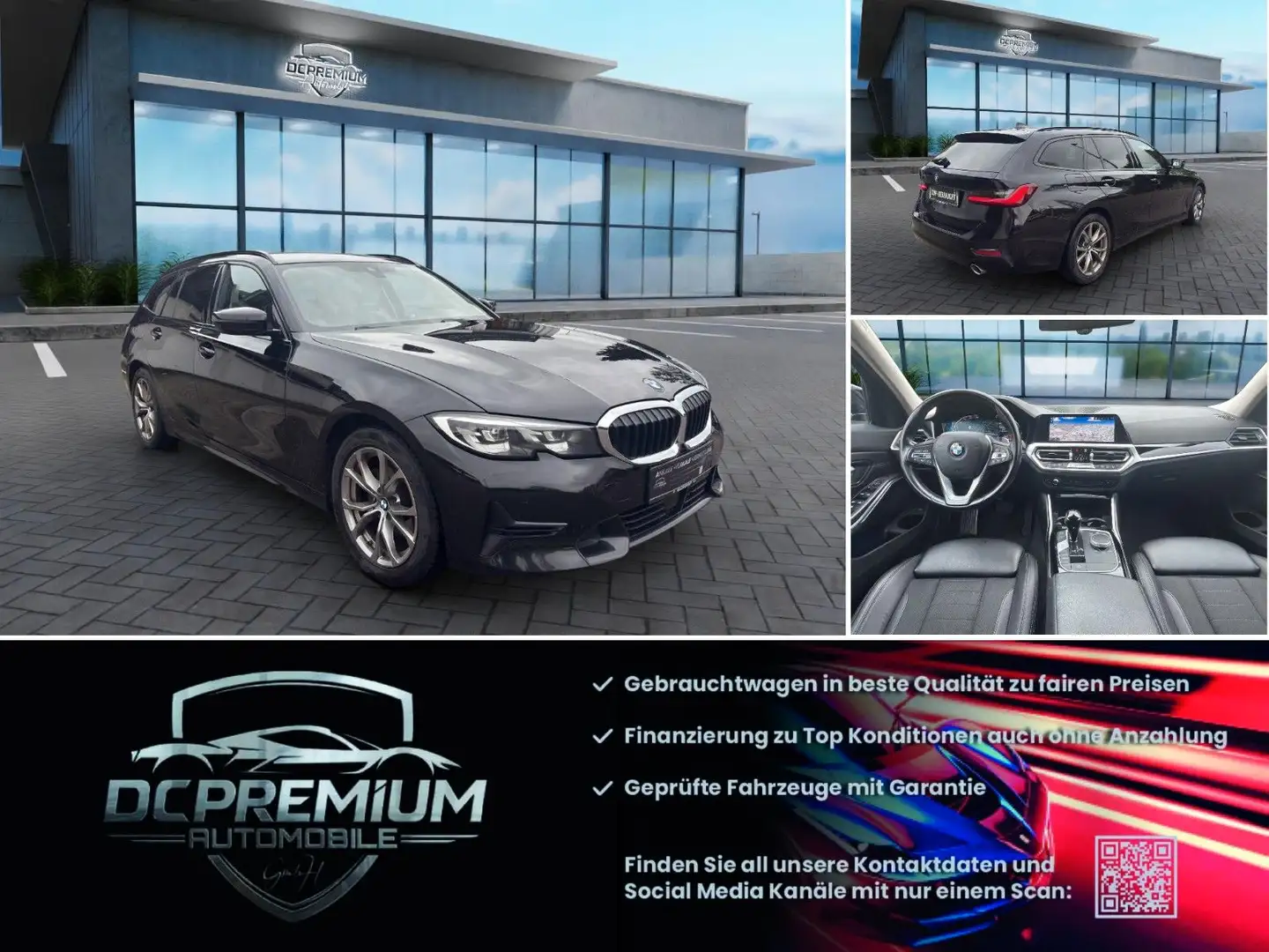 BMW 320 d Sport Line, Diesel/ Hybrid, Leder,Navi Schwarz - 1