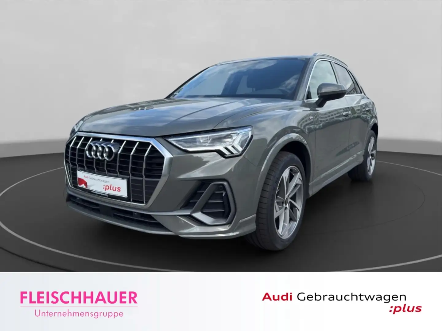 Audi Q3 S line 35 TFSI LED+AHK+NAVI+PDC V&H+CARPLAY+SZH+ Gris - 1