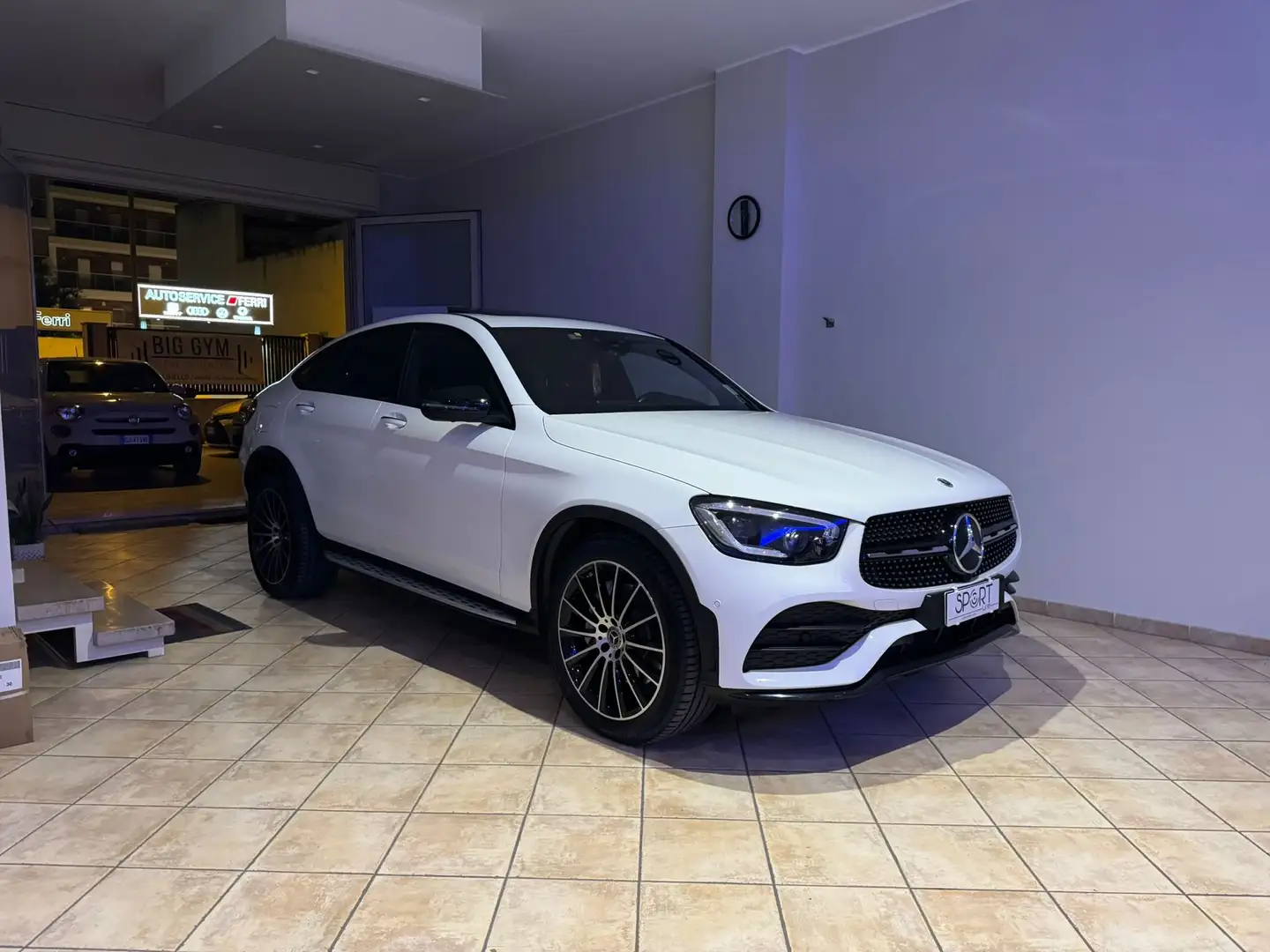 Mercedes-Benz GLC 220 d Coupe Premium Plus 4matic auto TETTO FULL Bianco - 1