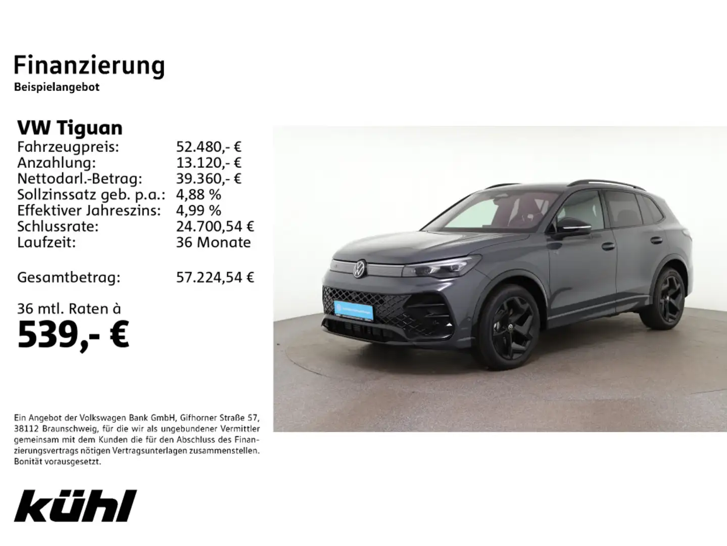 Volkswagen Tiguan 2.0 TDI DSG R-Line IQ.Light Harman Kardon Gris - 2
