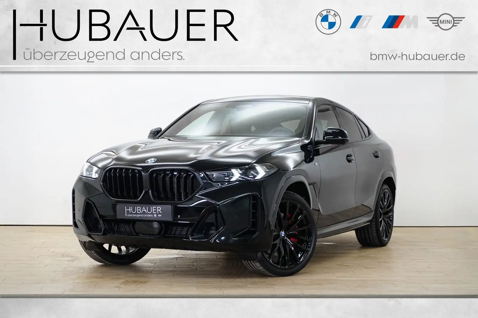 BMW X6 xDrive40i [M Sport, HUD, AHK, ACC, GSD, 22" LMR] Noir - 1