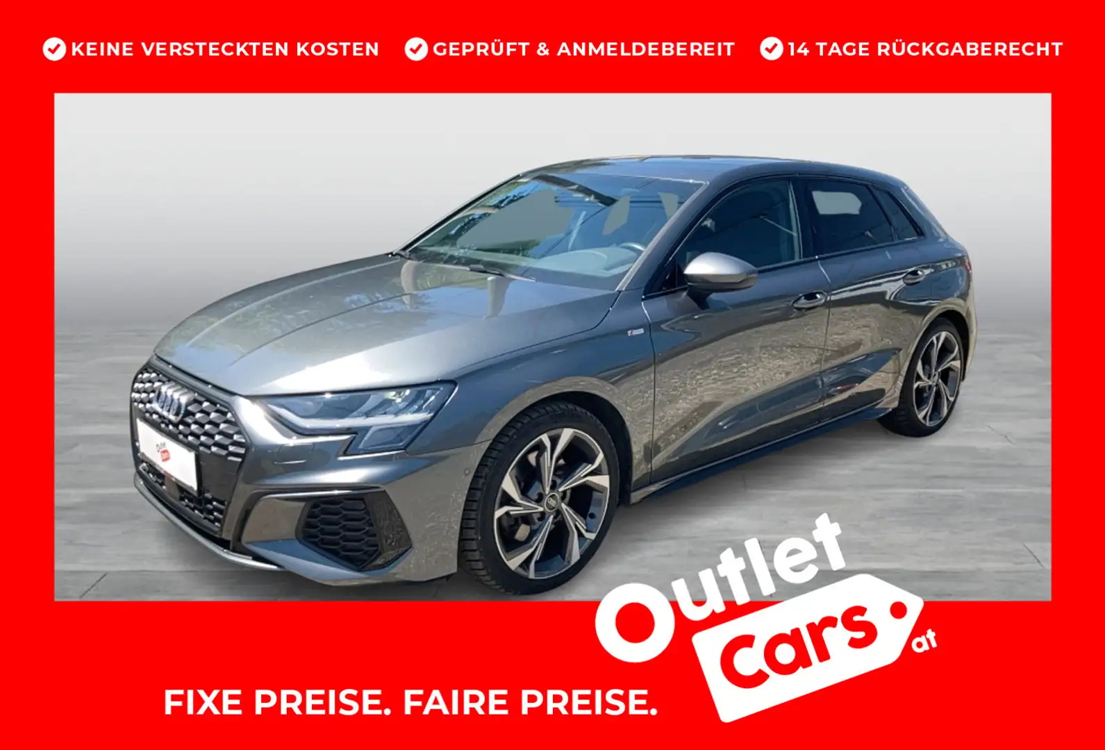 Audi A3 35 TDI S line exterieur Grau - 1