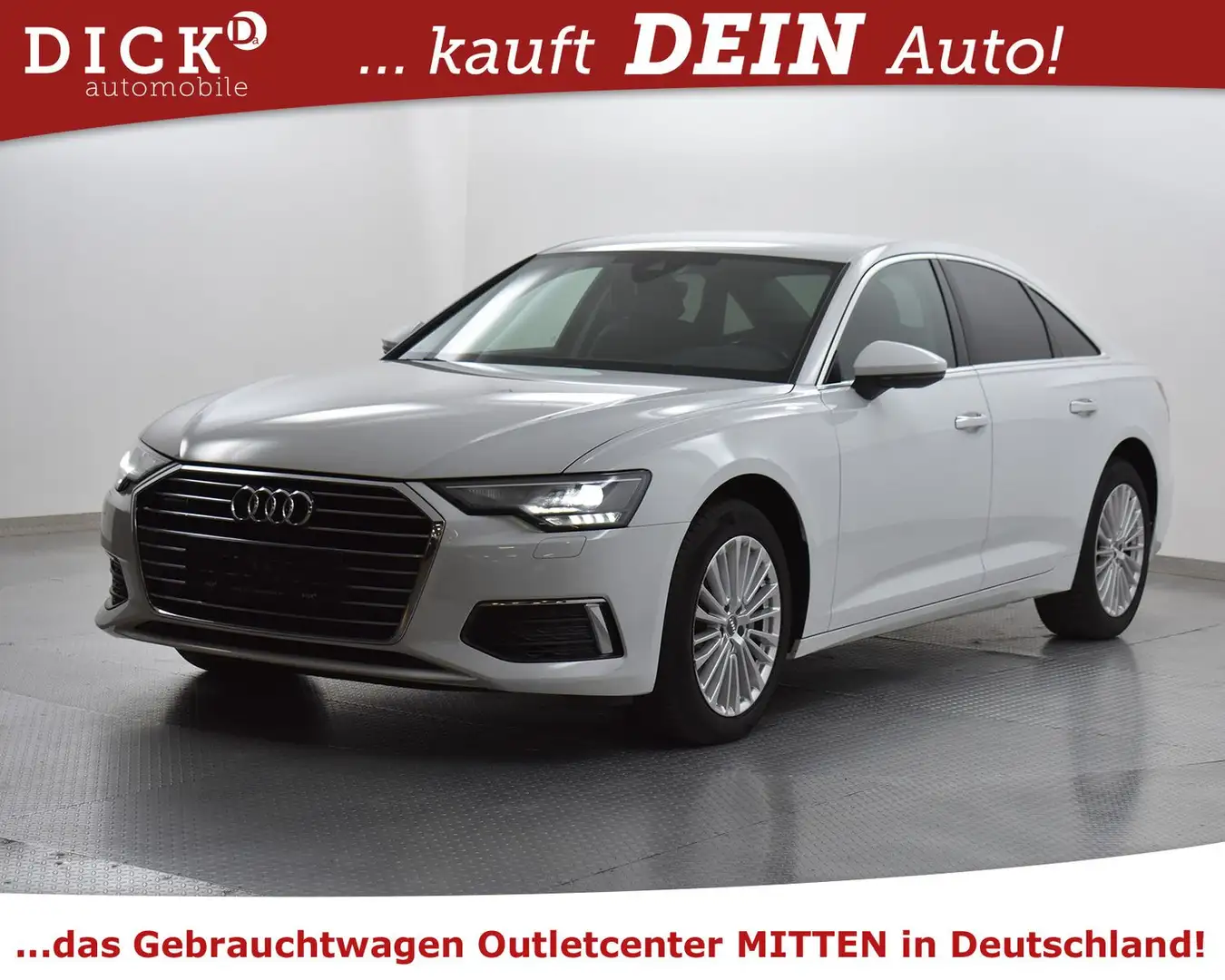 Audi A6 45d Quatt design NAVI+LEDER+SHZ+LED+TEMP+18" Weiß - 2