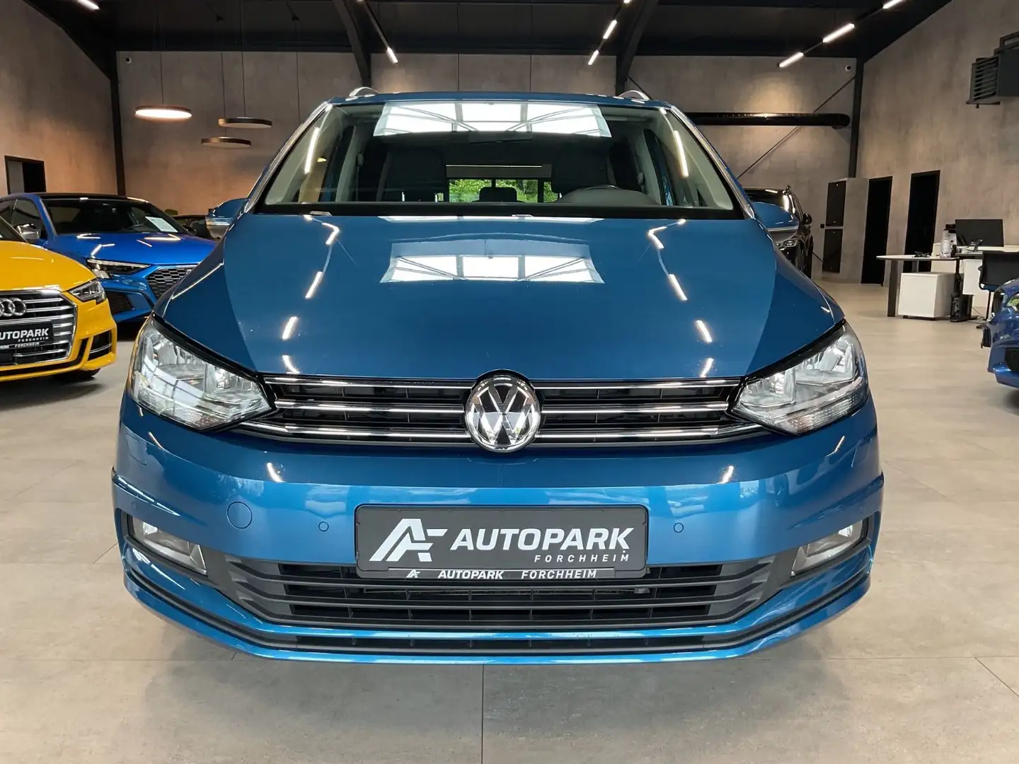 Volkswagen Touran 1.4 TSI Comfortl. ACC AHK Navi 7-Sitzer Blau - 2