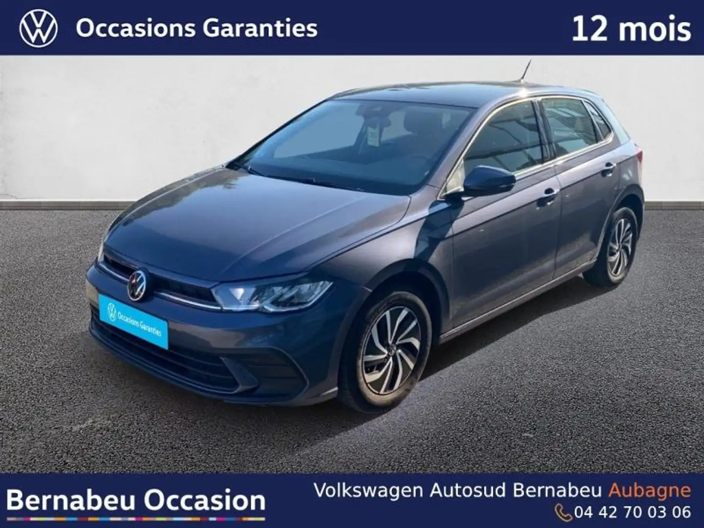 Volkswagen Polo 1.0 TSI 95ch Life Gris - 1