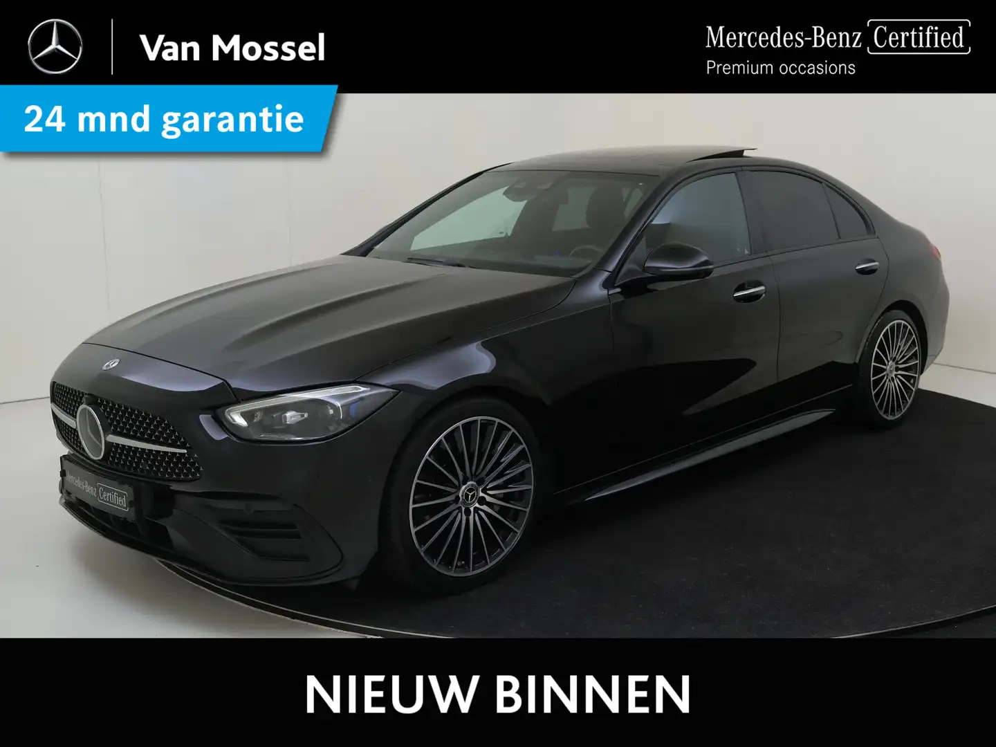 Mercedes-Benz C 200 Launch Edition AMG Line / Stoelverwarming / 360Gra Zwart - 1