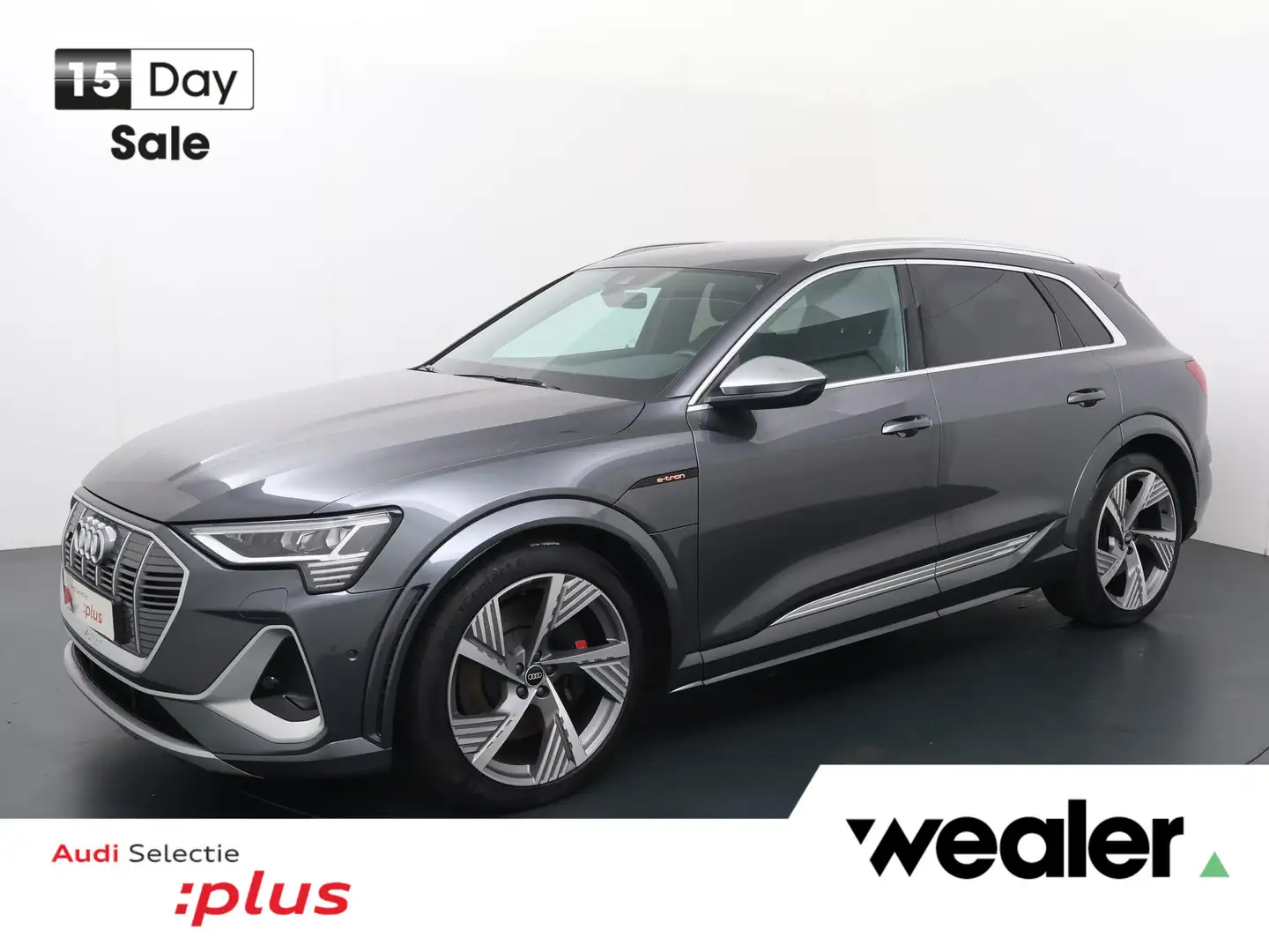 Audi e-tron S quattro 95 kWh | 503 PK | SoH 100% | Trekhaak | Gris - 1