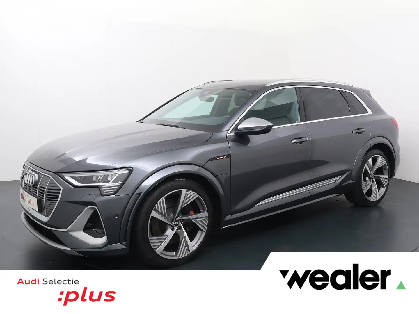 Audi e-tron S quattro 95 kWh | 503 PK | SoH 100% | Trekhaak | Grijs - 1